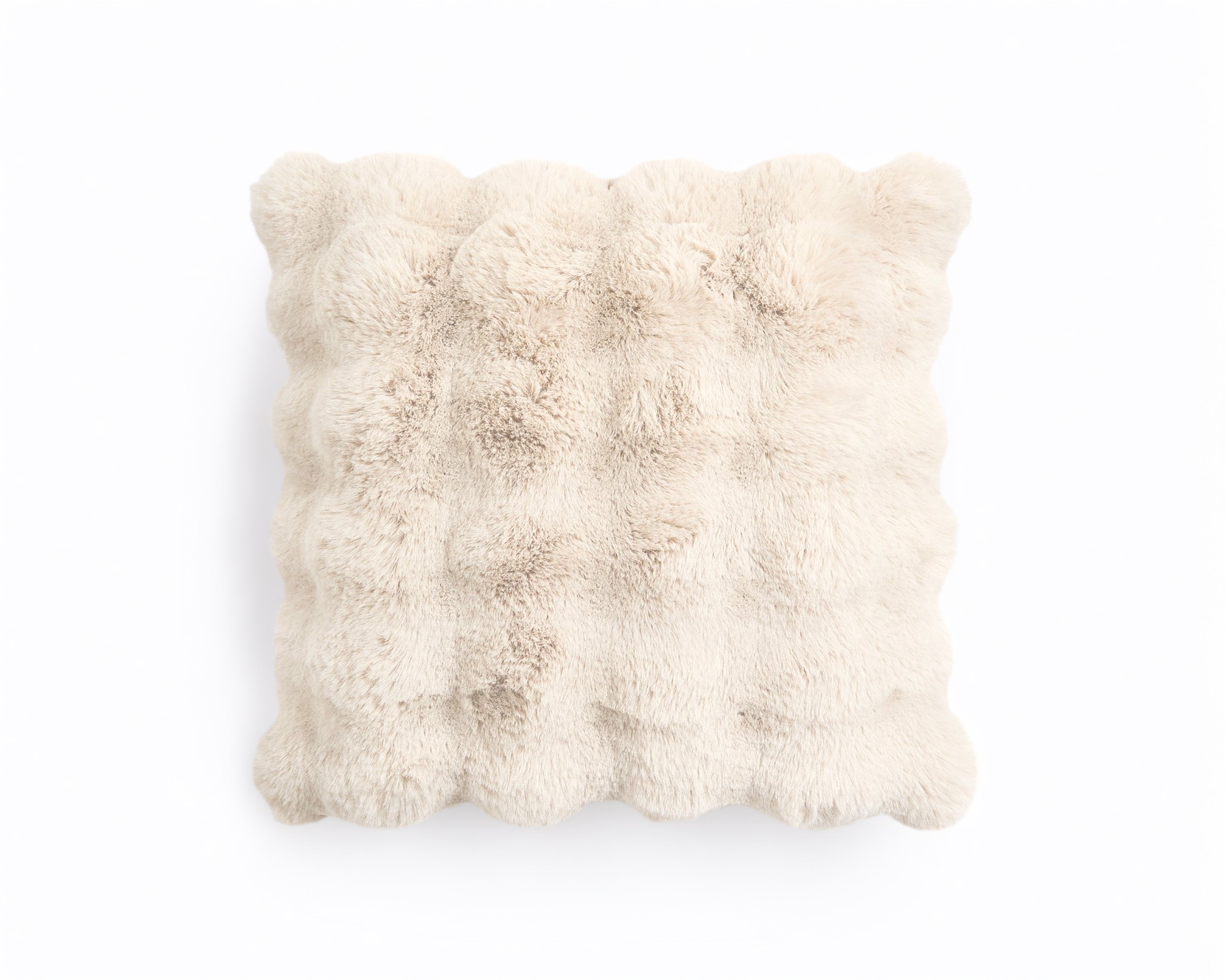 Pom sierkussen Beige