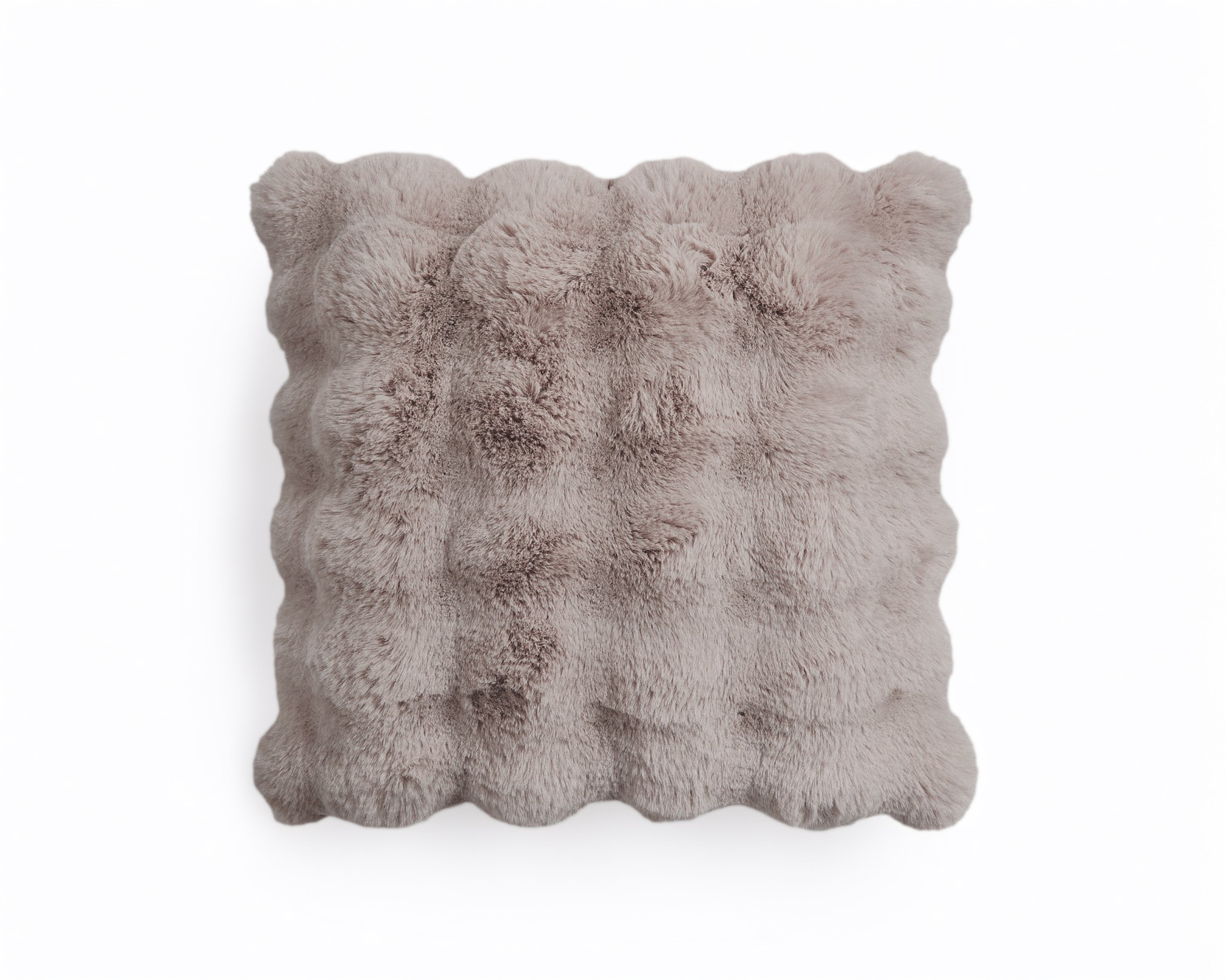 Pom sierkussen Taupe/Rose