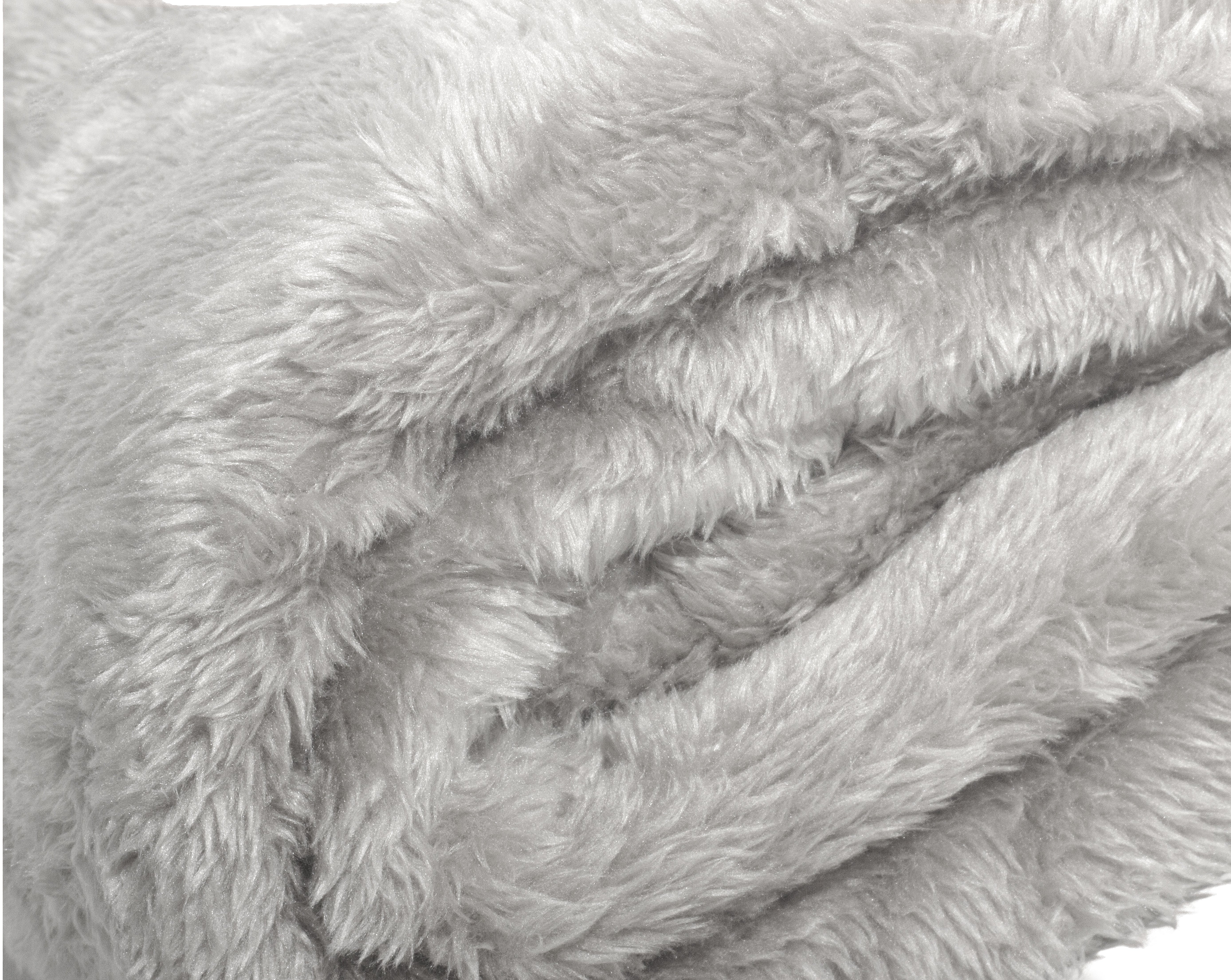 Teddy bear plaid Licht Taupe