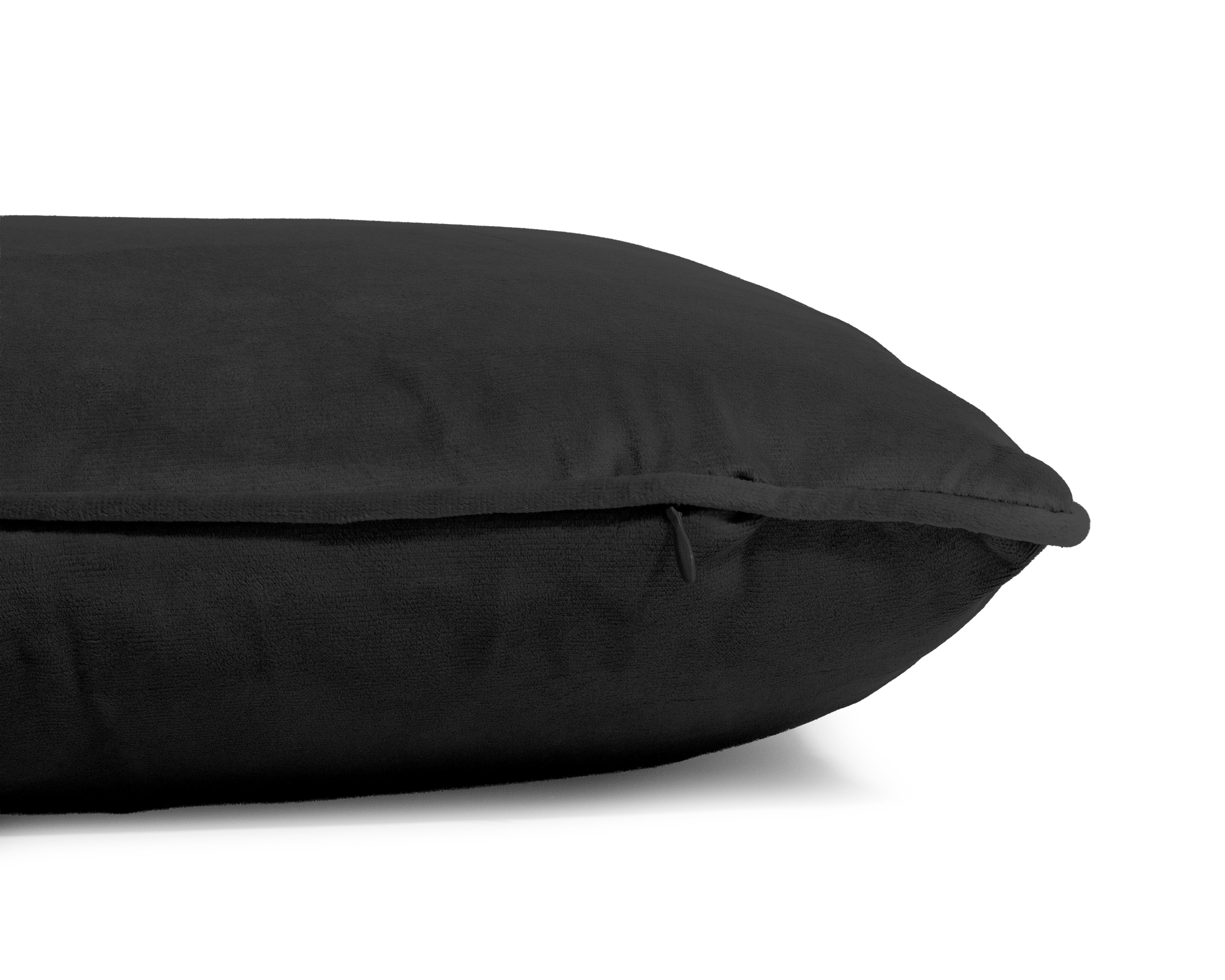 Velvet sierkussen Zwart