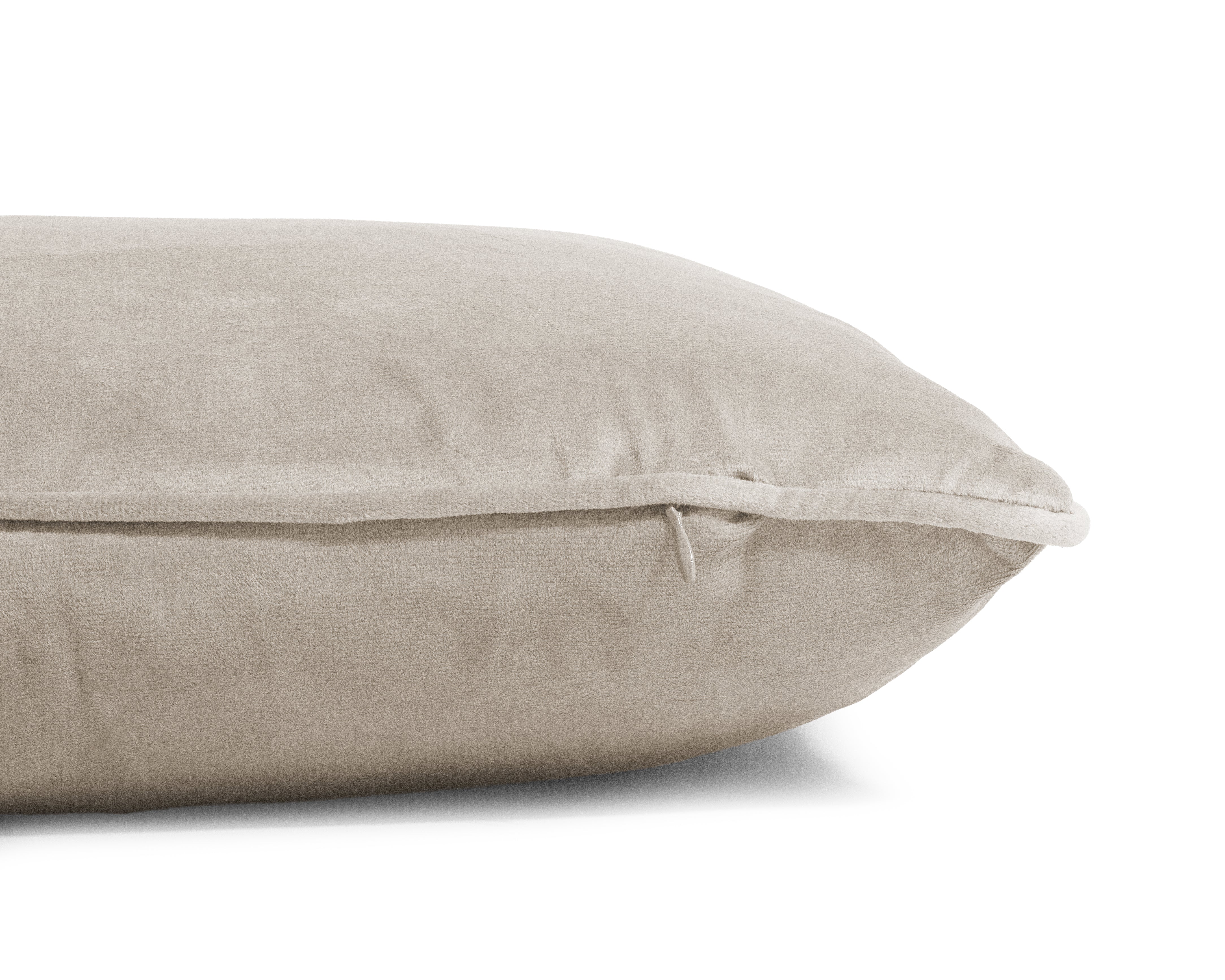 Velvet sierkussen Taupe