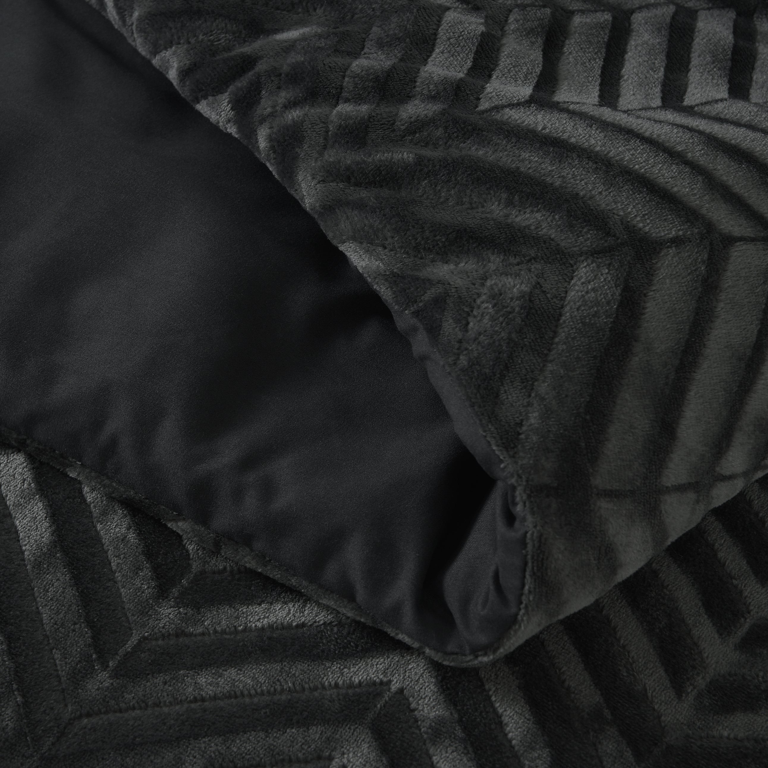 Chevron Teddy Antraciet