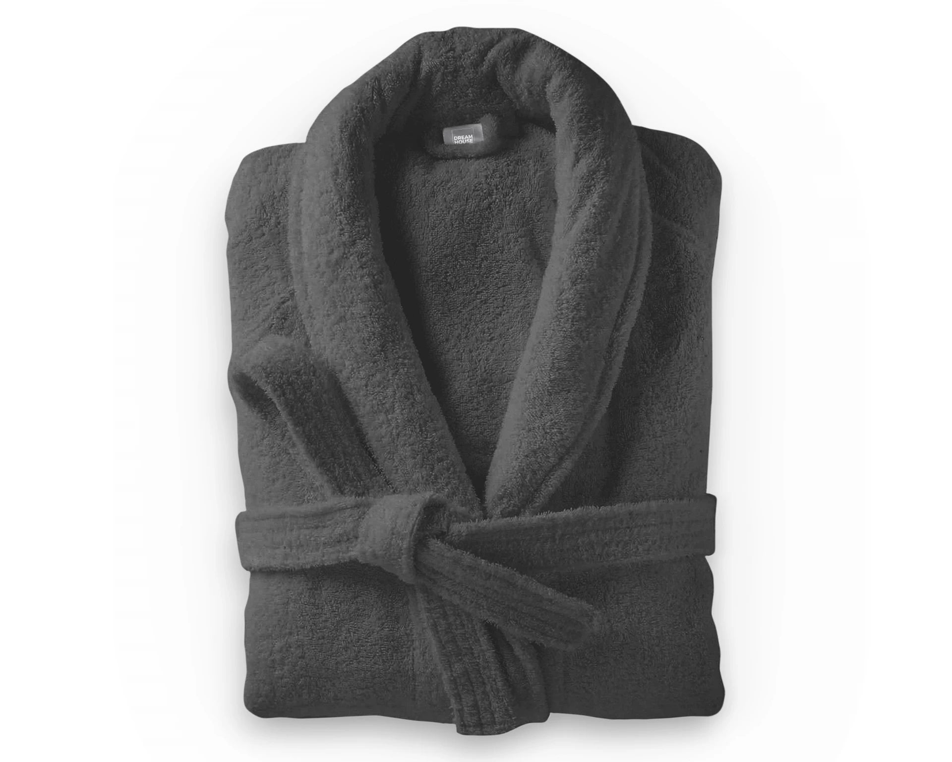 Peignoir en éponge douce anthracite