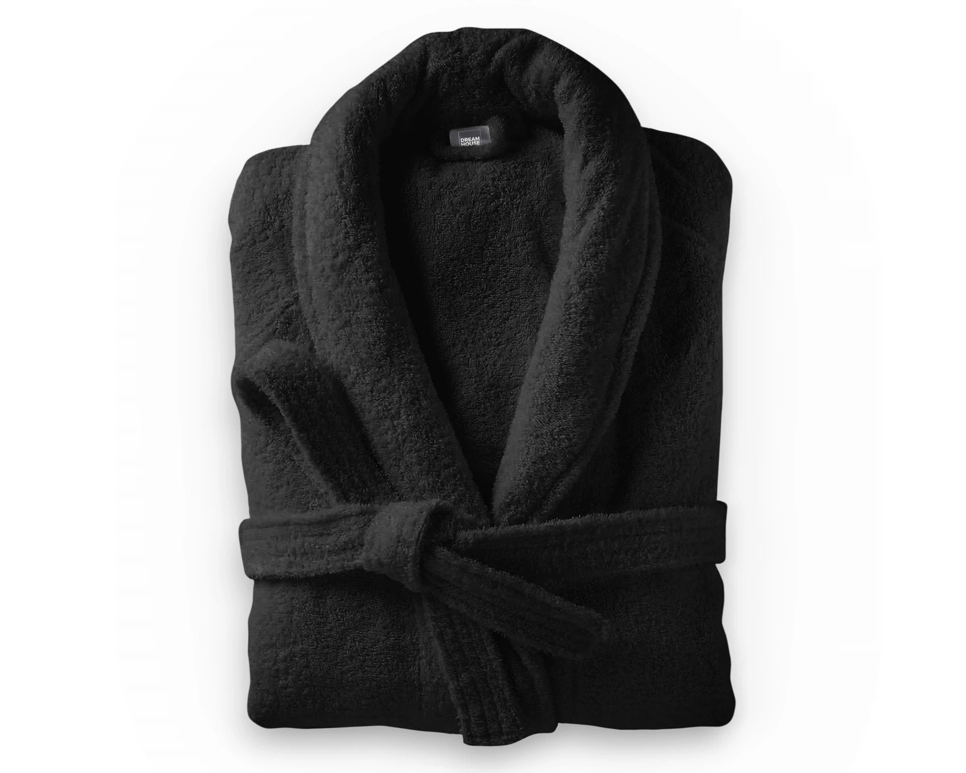 Peignoir en éponge douce noir