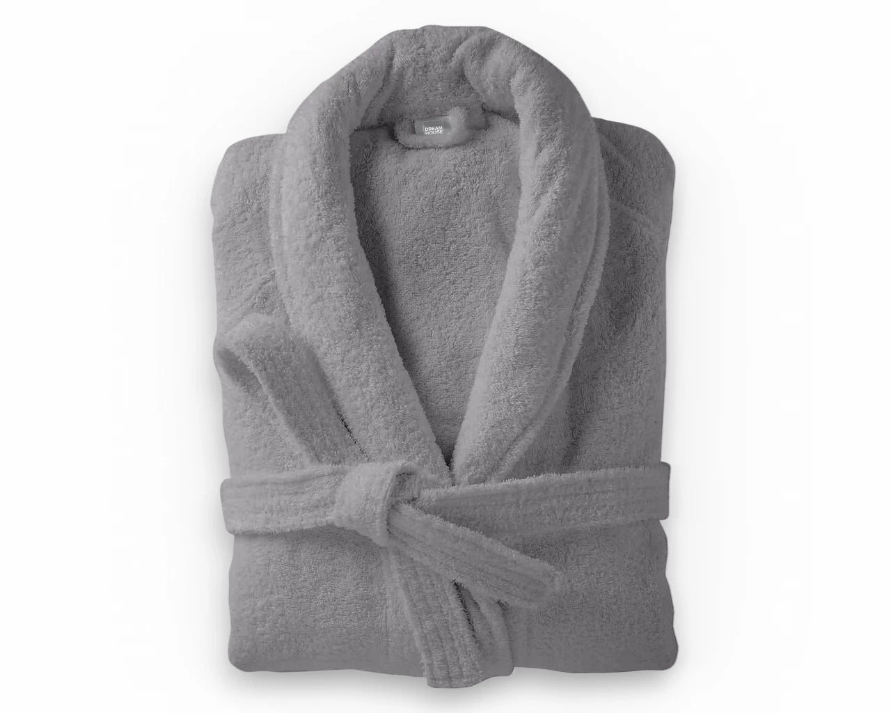 Peignoir en éponge douce gris